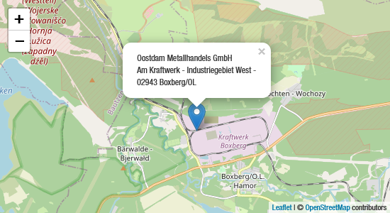 Karte Oostdam Metallhandels GmbH in 02943 Boxberg/OL