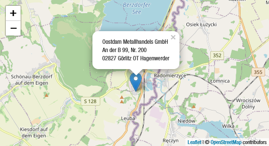 Karte Oostdam Metallhandels GmbH in 02827 Görlitz